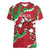 Personalised Wales Women V-Neck T-Shirt Welsh Dragon - Wonder Print Shop