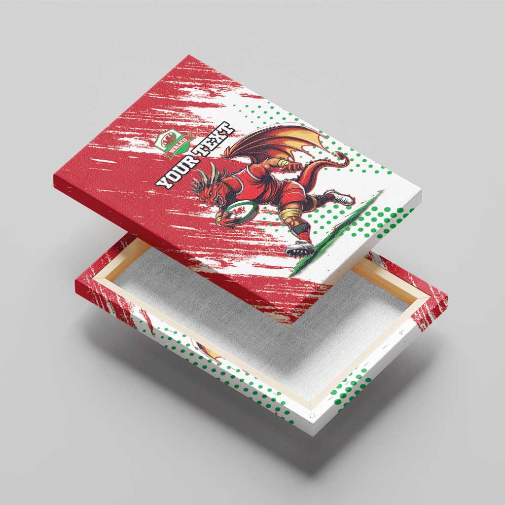 Wales Rugby Custom Canvas Wall Art Welsh Dragon Mascot - Wonder Print Shop