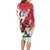 Wales Rugby Custom Long Sleeve Bodycon Dress Welsh Dragon Mascot - Wonder Print Shop