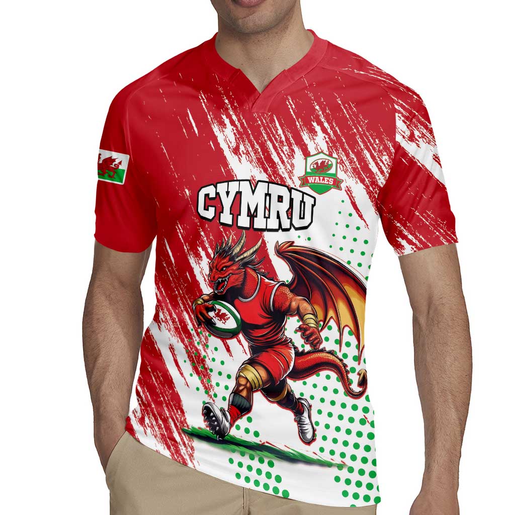 Wales Rugby Custom Rugby Jersey Welsh Dragon Mascot - Wonder Print Shop