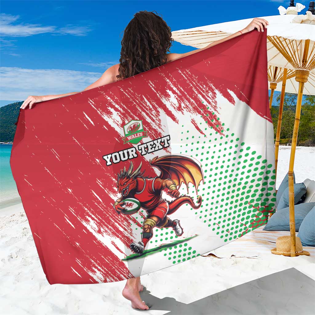 Wales Rugby Custom Sarong Welsh Dragon Mascot - Wonder Print Shop