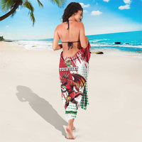 Wales Rugby Custom Sarong Welsh Dragon Mascot - Wonder Print Shop