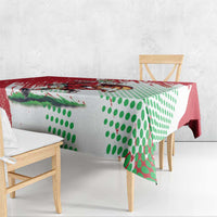 Wales Rugby Custom Tablecloth Welsh Dragon Mascot - Wonder Print Shop