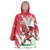 Wales Rugby Custom Wearable Blanket Hoodie Welsh Dragon Mascot - Wonder Print Shop