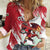 Wales Rugby Custom Women Casual Shirt Welsh Dragon Mascot - Wonder Print Shop