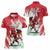 Wales Rugby Custom Women Polo Shirt Welsh Dragon Mascot - Wonder Print Shop