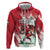 Wales Rugby Custom Zip Hoodie Welsh Dragon Mascot - Wonder Print Shop