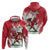 Wales Rugby Custom Zip Hoodie Welsh Dragon Mascot - Wonder Print Shop