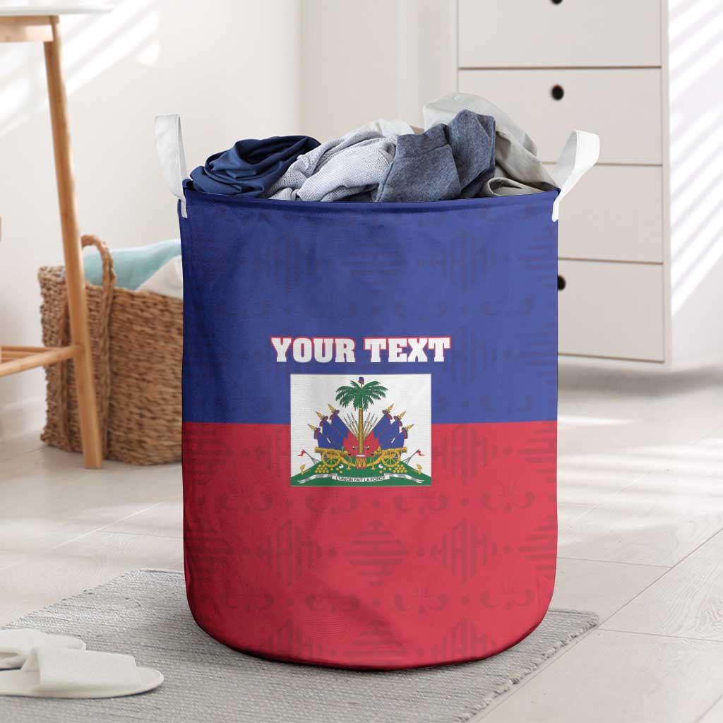 Custom Haiti Football Laundry Basket Les Grenadiers 2026 Back to the World Cup - Wonder Print Shop