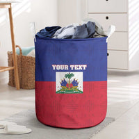 Custom Haiti Football Laundry Basket Les Grenadiers 2026 Back to the World Cup - Wonder Print Shop