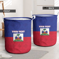 Custom Haiti Football Laundry Basket Les Grenadiers 2026 Back to the World Cup - Wonder Print Shop