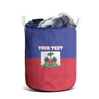Custom Haiti Football Laundry Basket Les Grenadiers 2026 Back to the World Cup - Wonder Print Shop