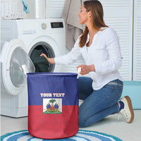 Custom Haiti Football Laundry Basket Les Grenadiers 2026 Back to the World Cup - Wonder Print Shop