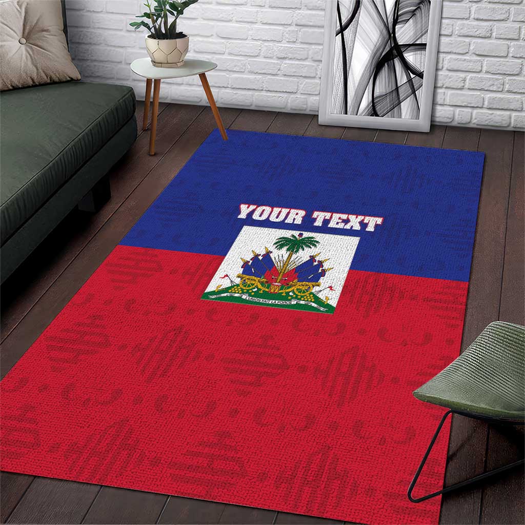Custom Haiti Football Area Rug Les Grenadiers 2026 Back to the World Cup - Wonder Print Shop