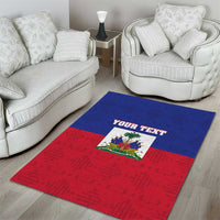 Custom Haiti Football Area Rug Les Grenadiers 2026 Back to the World Cup - Wonder Print Shop