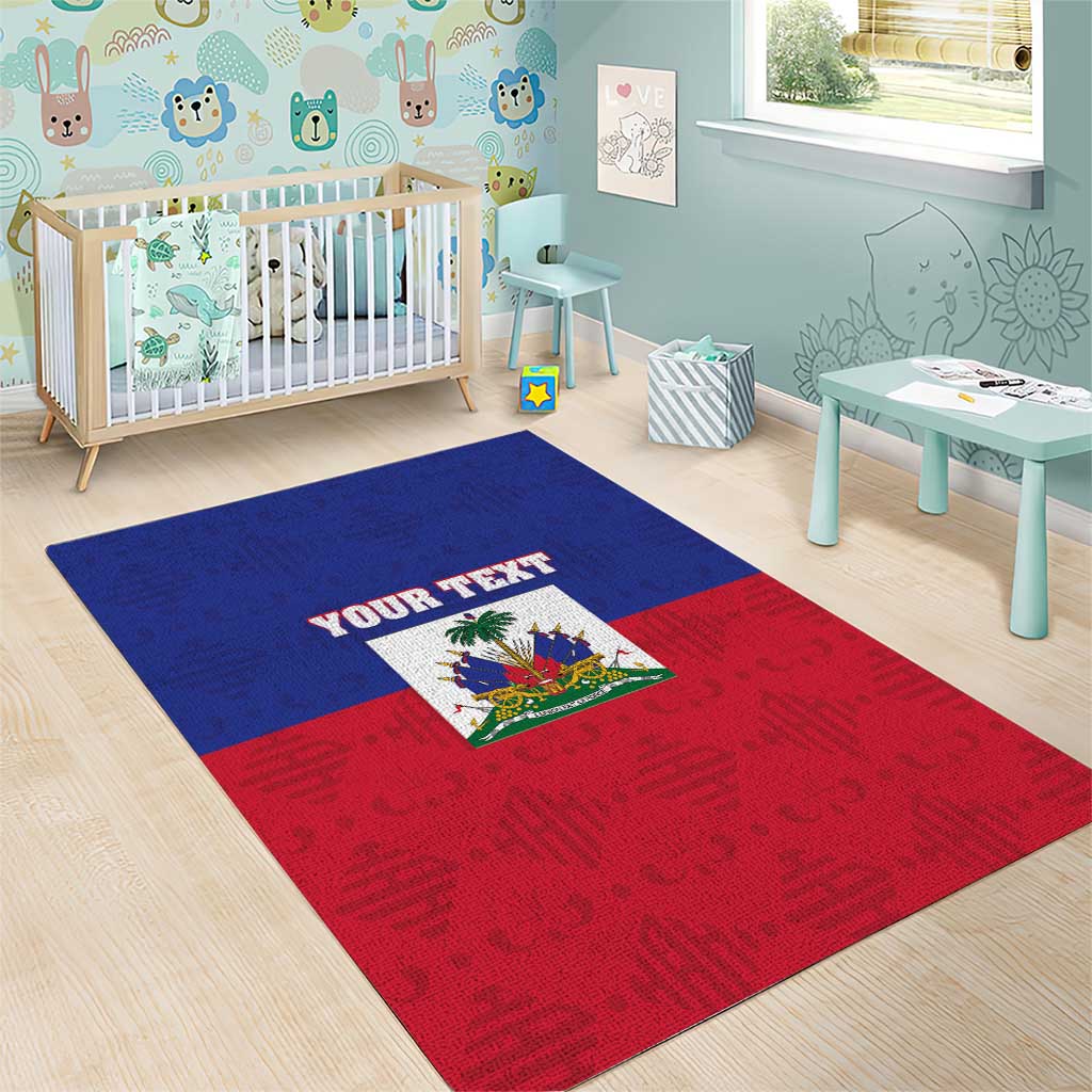 Custom Haiti Football Area Rug Les Grenadiers 2026 Back to the World Cup - Wonder Print Shop