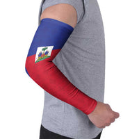 Custom Haiti Football Arm Sleeves Les Grenadiers 2026 Back to the World Cup - Wonder Print Shop