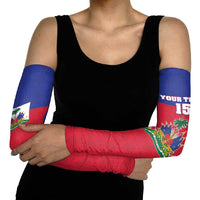 Custom Haiti Football Arm Sleeves Les Grenadiers 2026 Back to the World Cup - Wonder Print Shop
