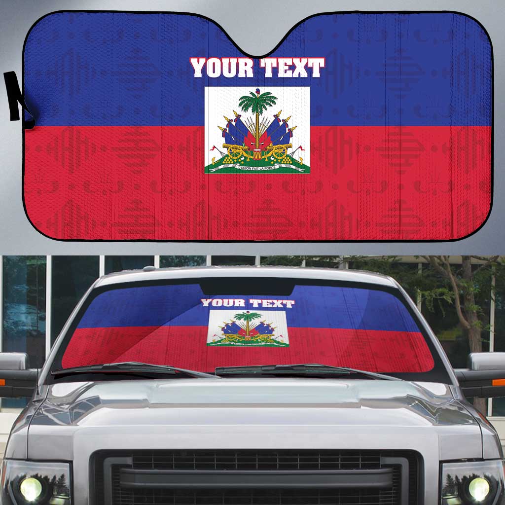 Custom Haiti Football Auto Sun Shade Les Grenadiers 2026 Back to the World Cup - Wonder Print Shop