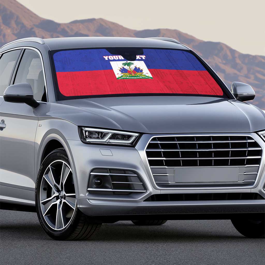 Custom Haiti Football Auto Sun Shade Les Grenadiers 2026 Back to the World Cup - Wonder Print Shop