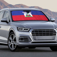 Custom Haiti Football Auto Sun Shade Les Grenadiers 2026 Back to the World Cup - Wonder Print Shop