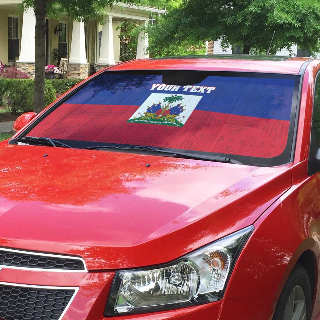 Custom Haiti Football Auto Sun Shade Les Grenadiers 2026 Back to the World Cup - Wonder Print Shop