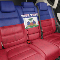 Custom Haiti Football Back Car Seat Cover Les Grenadiers 2026 Back to the World Cup - Wonder Print Shop