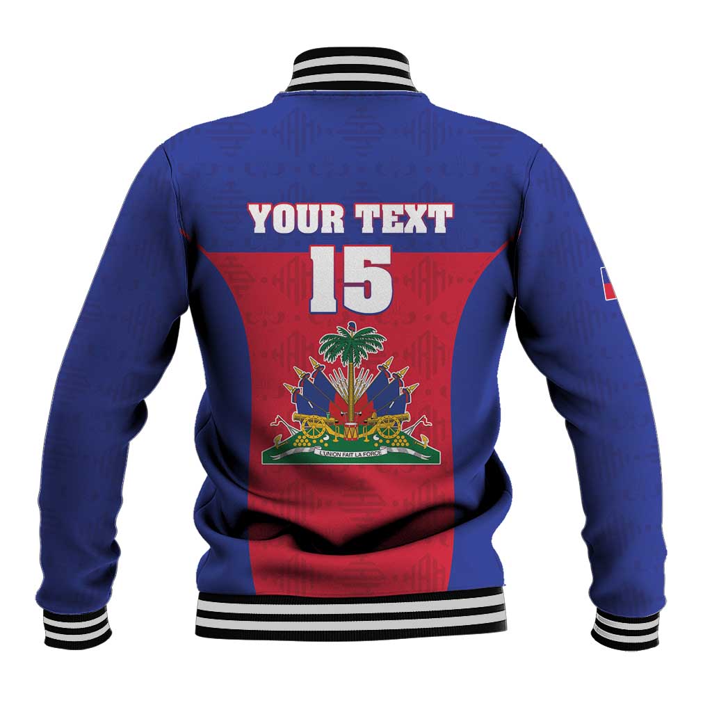 Custom Haiti Football Baseball Jacket Les Grenadiers 2026 Back to the World Cup - Wonder Print Shop