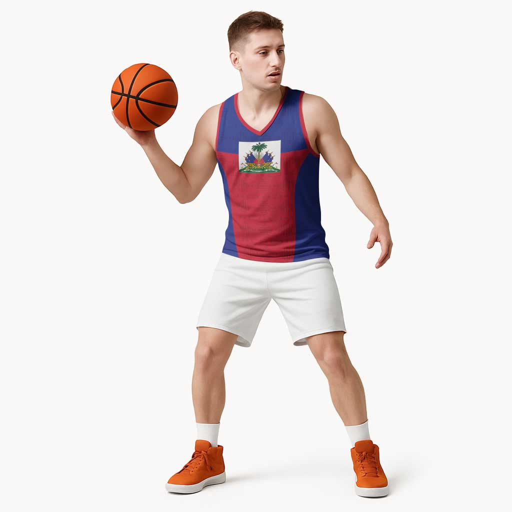 Custom Haiti Football Basketball Jersey Les Grenadiers 2026 Back to the World Cup - Wonder Print Shop