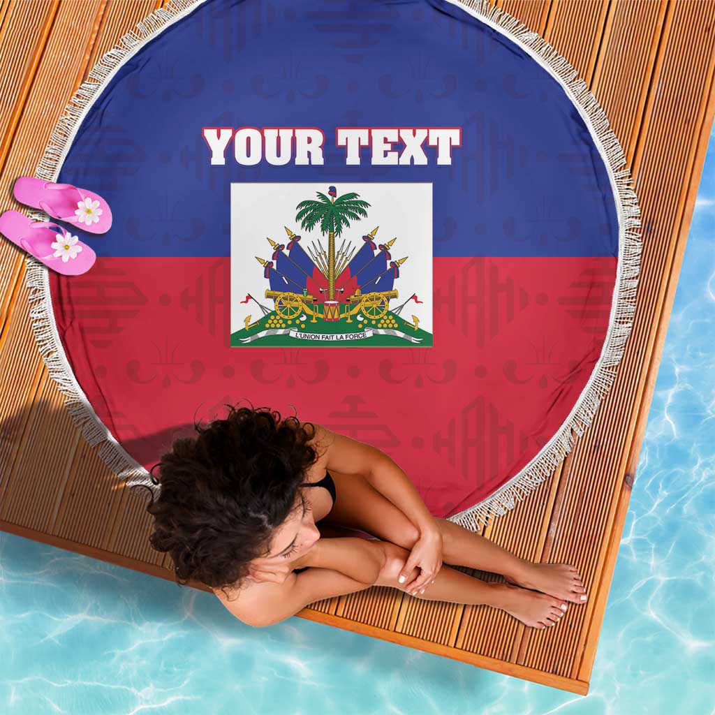 Custom Haiti Football Beach Blanket Les Grenadiers 2026 Back to the World Cup - Wonder Print Shop