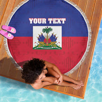 Custom Haiti Football Beach Blanket Les Grenadiers 2026 Back to the World Cup - Wonder Print Shop