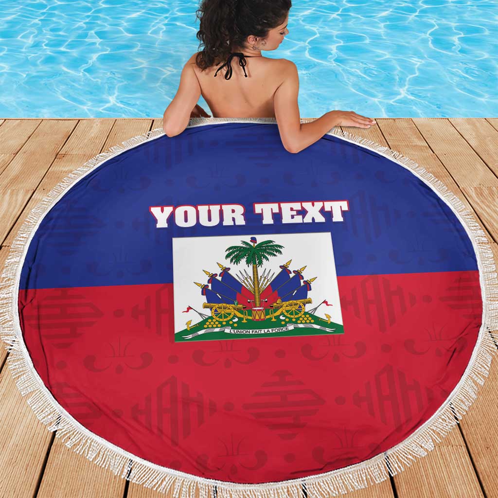 Custom Haiti Football Beach Blanket Les Grenadiers 2026 Back to the World Cup - Wonder Print Shop