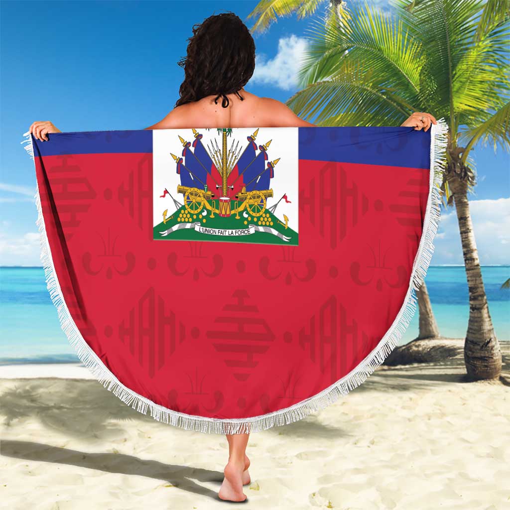 Custom Haiti Football Beach Blanket Les Grenadiers 2026 Back to the World Cup - Wonder Print Shop