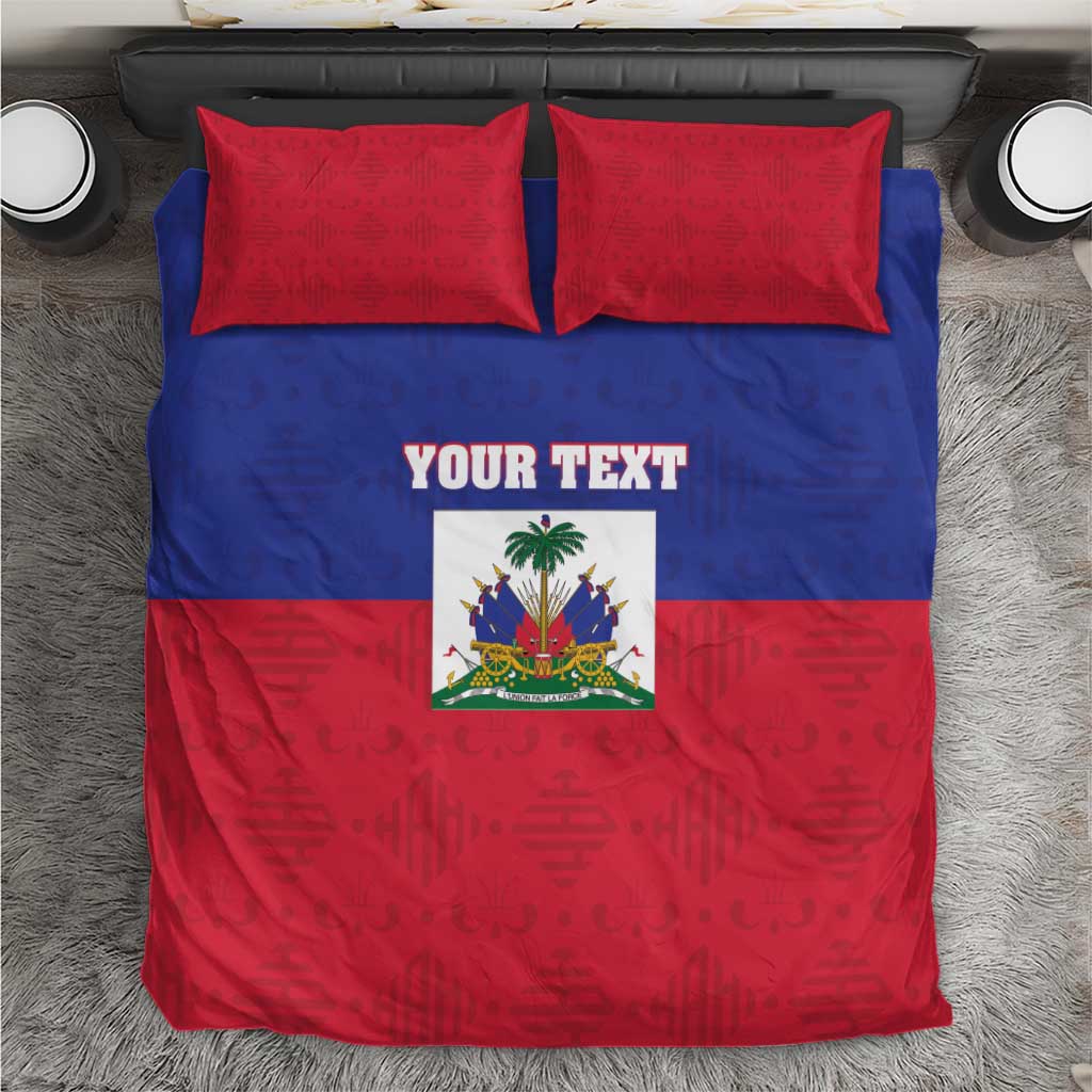 Custom Haiti Football Bedding Set Les Grenadiers 2026 Back to the World Cup - Wonder Print Shop