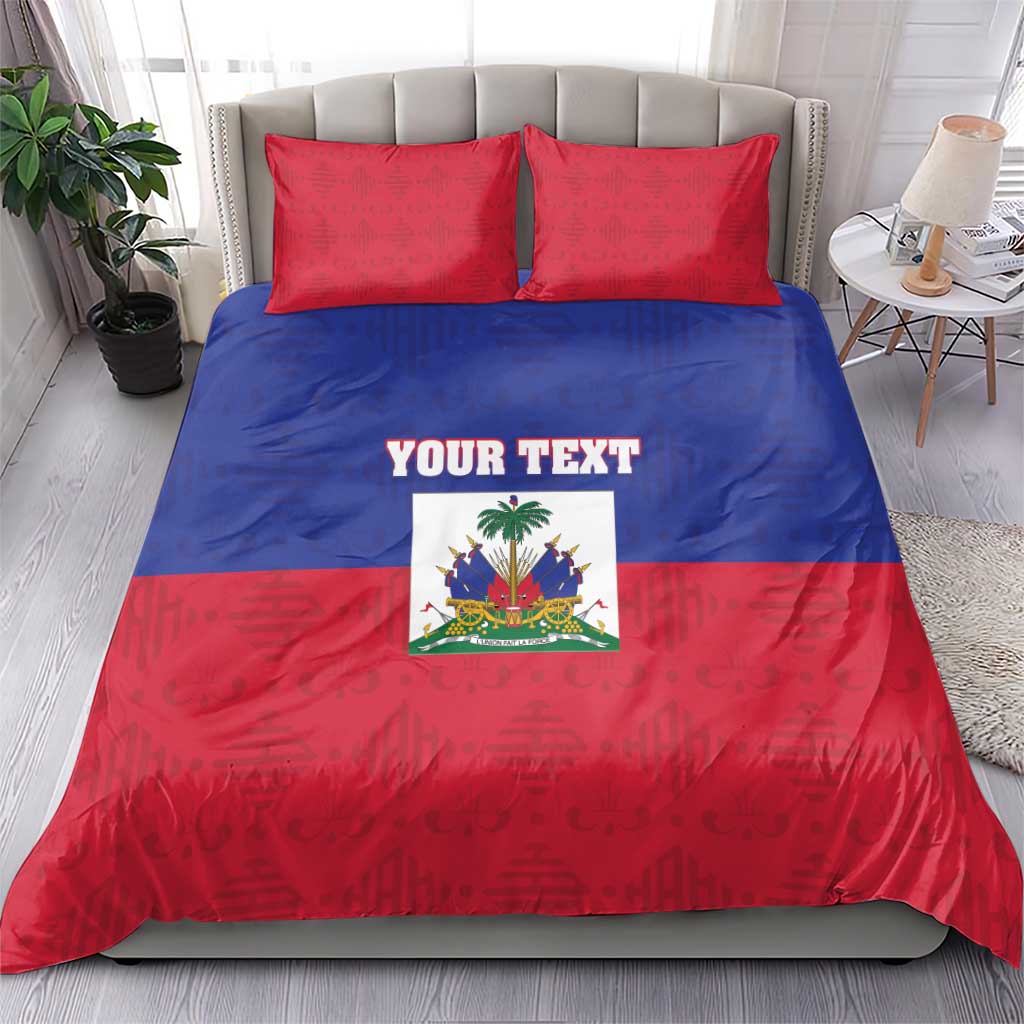 Custom Haiti Football Bedding Set Les Grenadiers 2026 Back to the World Cup - Wonder Print Shop