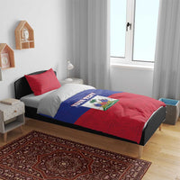 Custom Haiti Football Bedding Set Les Grenadiers 2026 Back to the World Cup - Wonder Print Shop