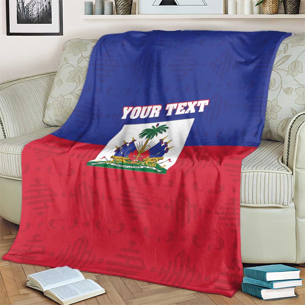 Custom Haiti Football Blanket Les Grenadiers 2026 Back to the World Cup - Wonder Print Shop