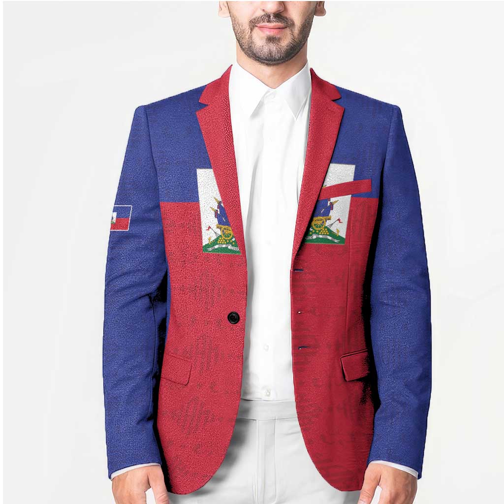 Custom Haiti Football Blazer Les Grenadiers 2026 Back to the World Cup - Wonder Print Shop