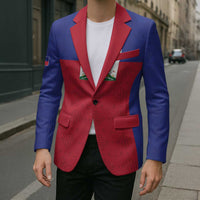 Custom Haiti Football Blazer Les Grenadiers 2026 Back to the World Cup - Wonder Print Shop