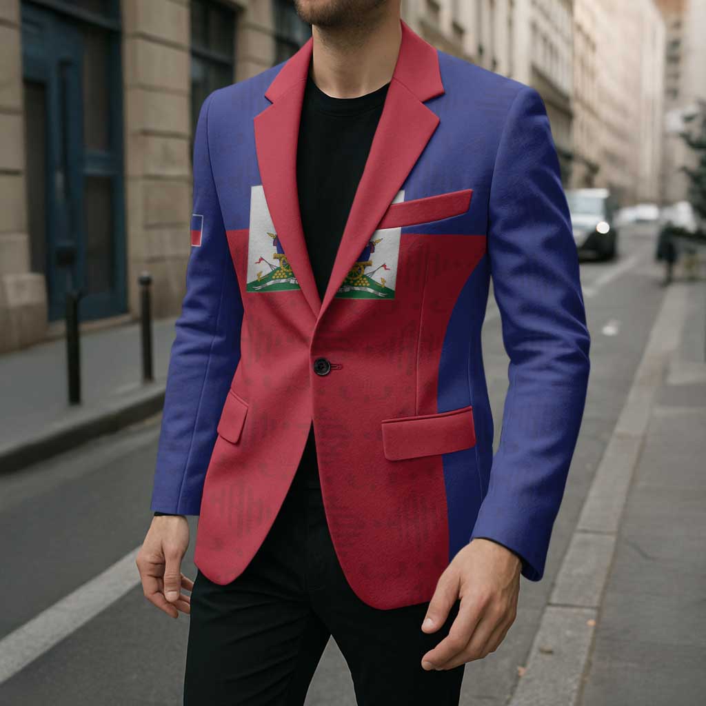Custom Haiti Football Blazer Les Grenadiers 2026 Back to the World Cup - Wonder Print Shop