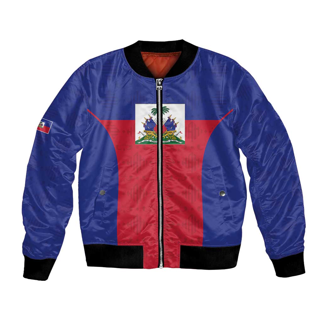 Custom Haiti Football Bomber Jacket Les Grenadiers 2026 Back to the World Cup - Wonder Print Shop