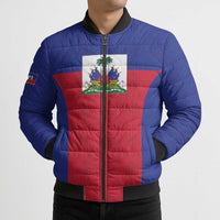 Custom Haiti Football Bomber Puffer Jacket Les Grenadiers 2026 Back to the World Cup - Wonder Print Shop