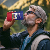 Custom Haiti Football 4 in 1 Can Cooler Tumbler Les Grenadiers 2026 Back to the World Cup - Wonder Print Shop