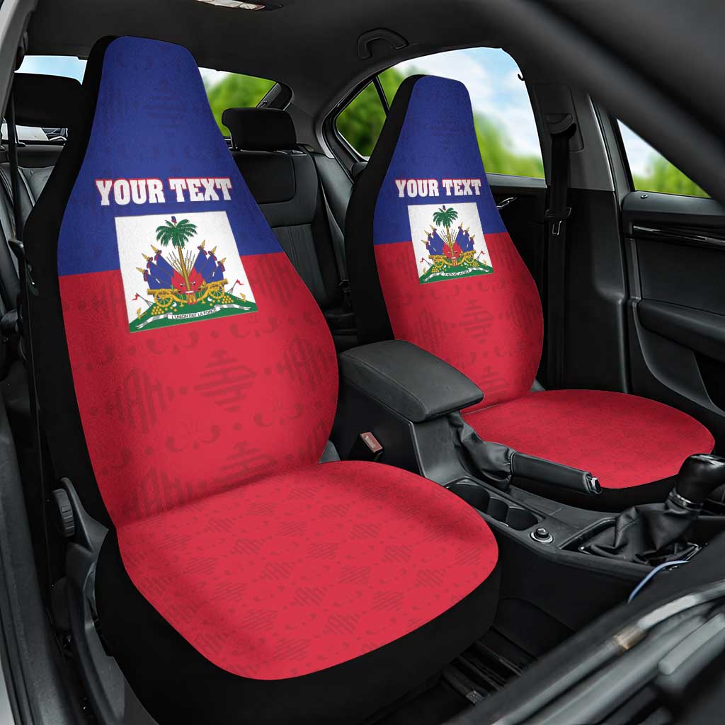 Custom Haiti Football Car Seat Cover Les Grenadiers 2026 Back to the World Cup - Wonder Print Shop