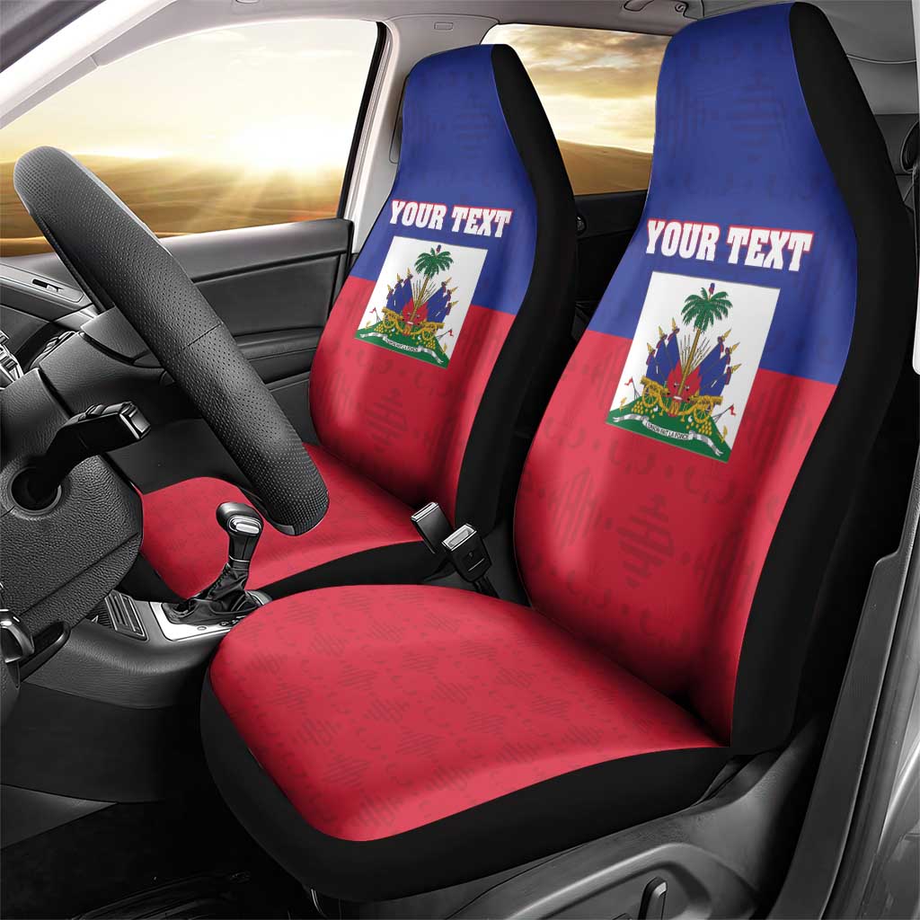 Custom Haiti Football Car Seat Cover Les Grenadiers 2026 Back to the World Cup - Wonder Print Shop