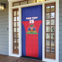 Custom Haiti Football Door Cover Les Grenadiers 2026 Back to the World Cup - Wonder Print Shop