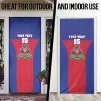 Custom Haiti Football Door Cover Les Grenadiers 2026 Back to the World Cup - Wonder Print Shop
