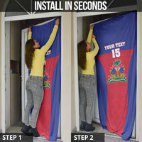 Custom Haiti Football Door Cover Les Grenadiers 2026 Back to the World Cup - Wonder Print Shop