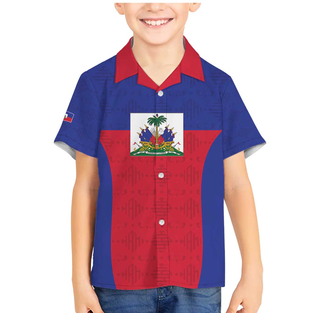 Custom Haiti Football Family Matching Mermaid Dress and Hawaiian Shirt Les Grenadiers 2026 Back to the World Cup - Wonder Print Shop