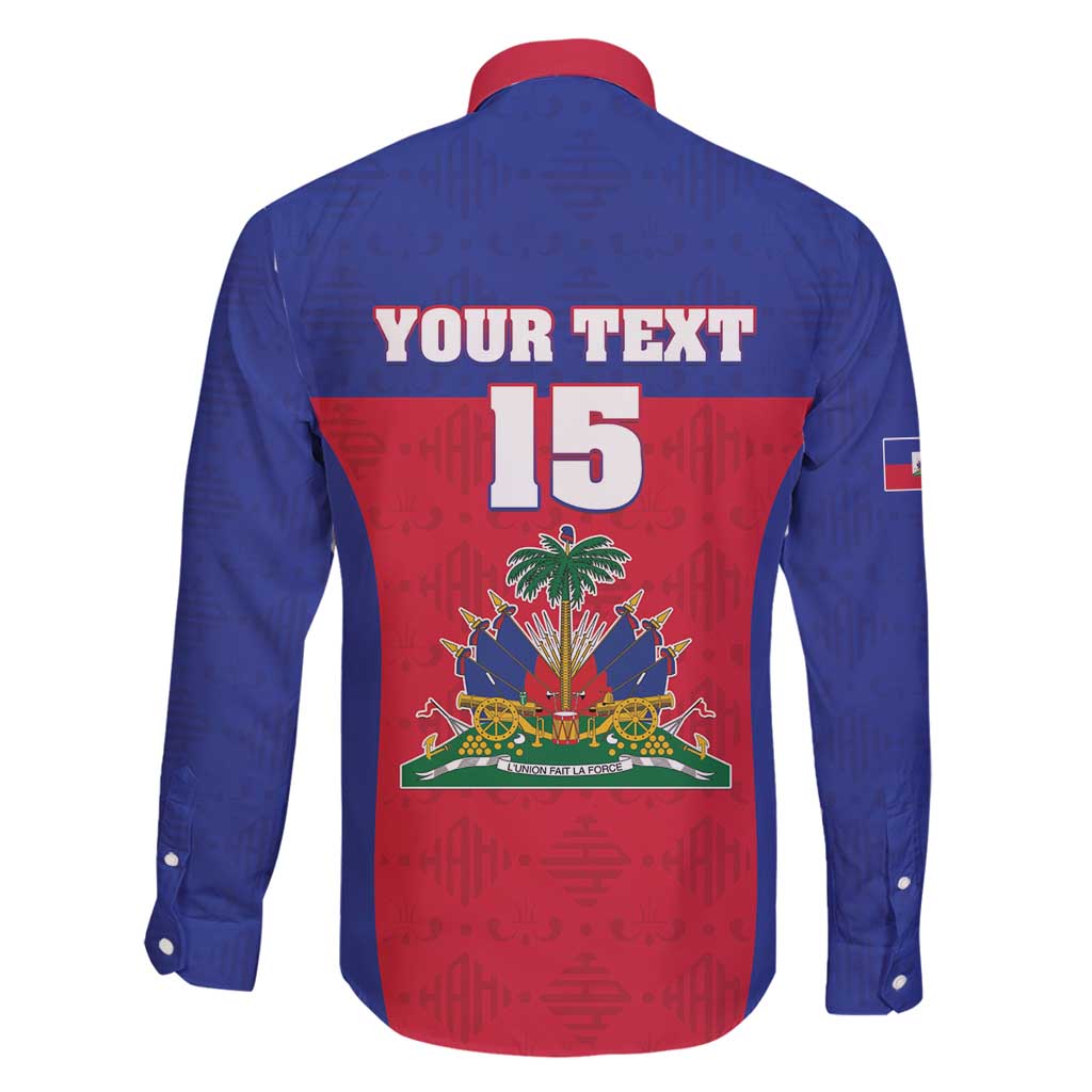 Custom Haiti Football Family Matching Off Shoulder Short Dress and Hawaiian Shirt Les Grenadiers 2026 Back to the World Cup - Wonder Print Shop